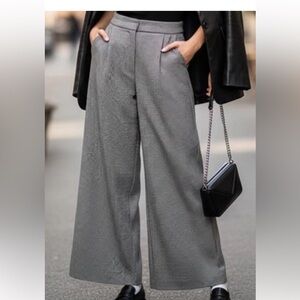 High Waisted Flare Leg Plaid Pants Mod 70s Style Dark Academia Preppy Sz 9